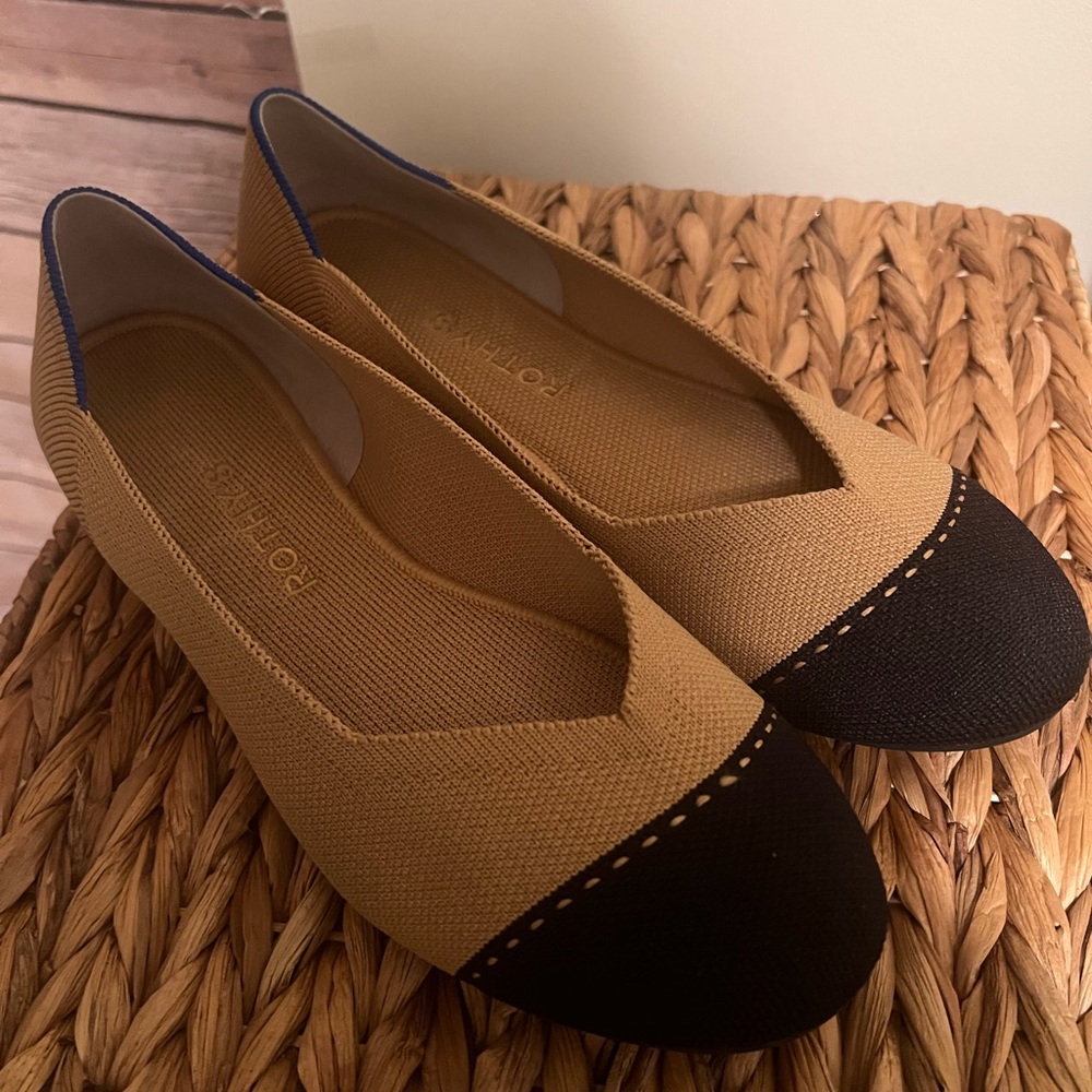 Rothy's Women's Camel Captoe Flats